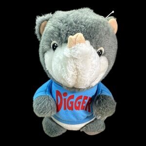 Shirt Tales Digger Plush 1982 Hasbro Vintage Stuffed Animal Preschool Toy